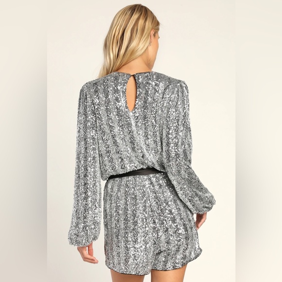 Brand new with tags women’s sequin romper from LuLus - Picture 3 of 5
